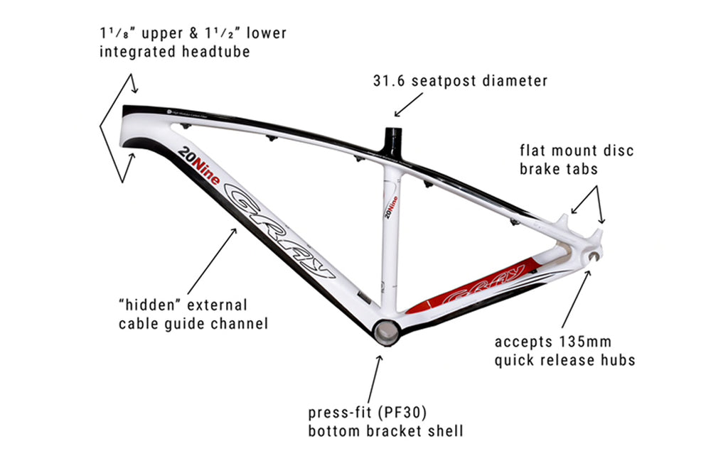 MTB 20Nine Hardtail Frame set- Medium