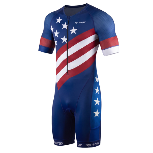 Men's Elite Short Sleeve Tri Suit - Freedom Alloy