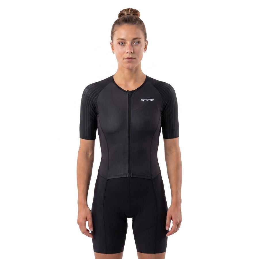 Damen Race Kurzarm Triathlon-Anzug