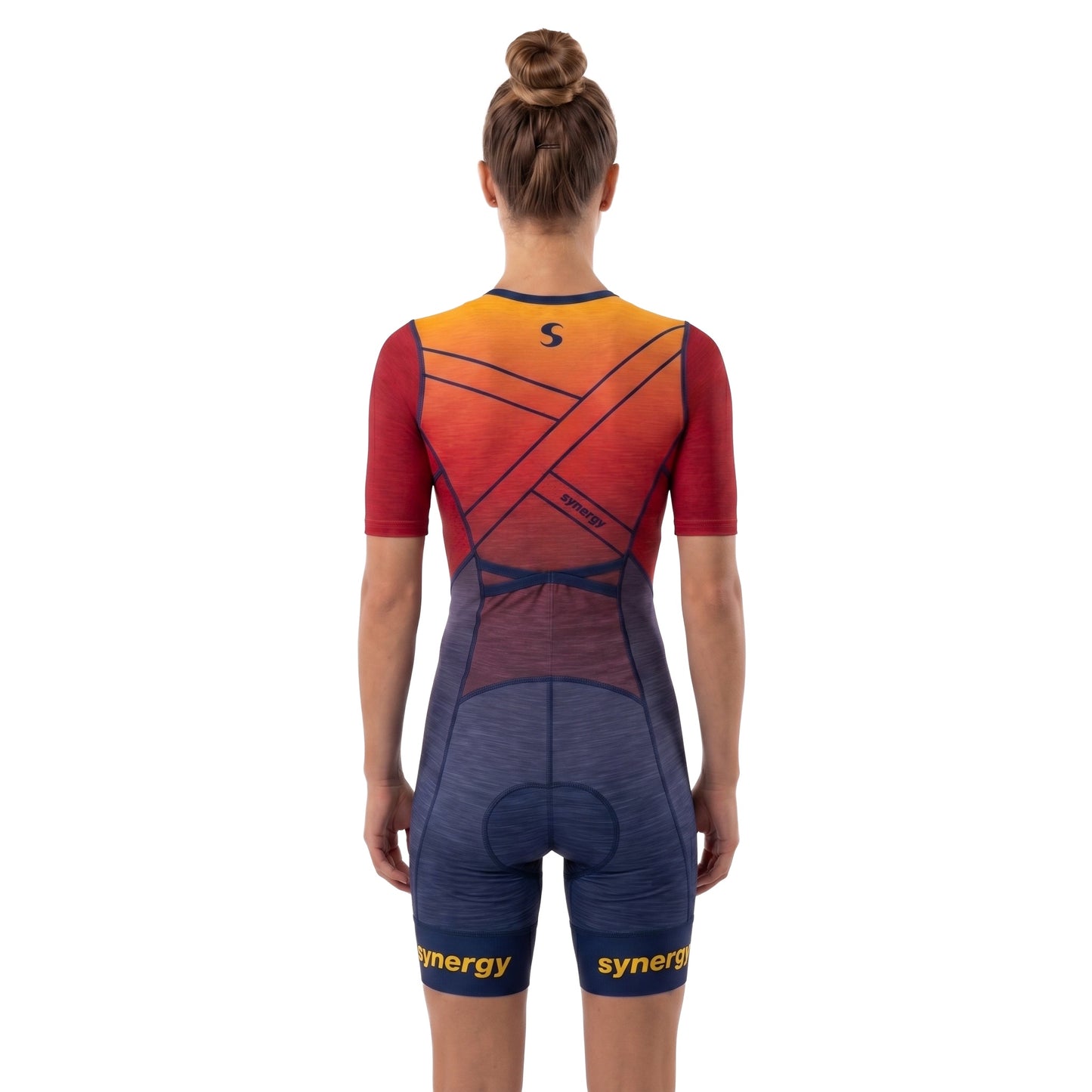 Women's Pro Short Sleeve Tri Suit - Flame Lily 02