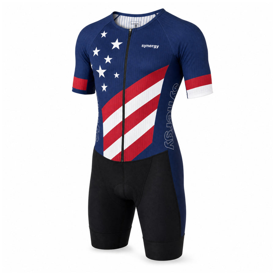 Herren Pro 3.0 Kurzarm Triathlon-Anzug - Fusion - Stars & Synergy