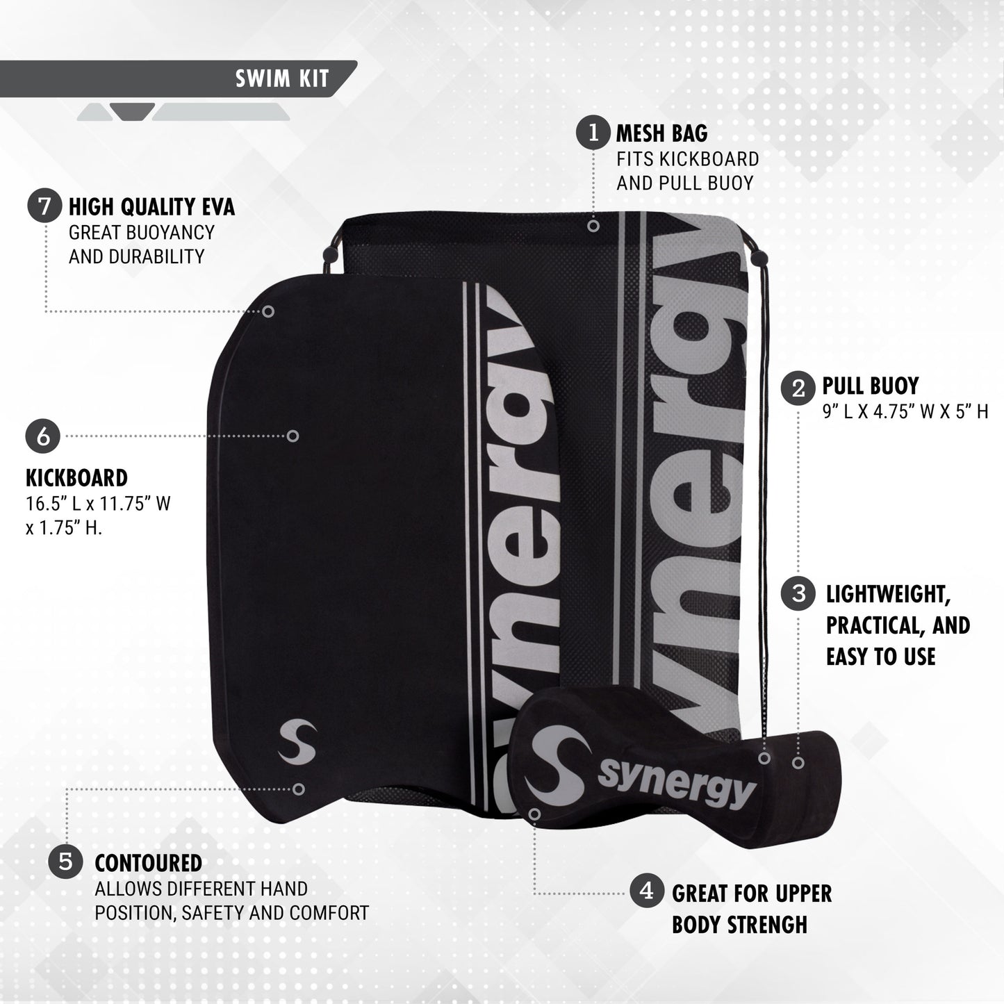 Pull Buoy &amp; Kickboard Swim Kit